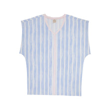 Colada Cover Up (Ladies) Sea Wall Stripe With Palm Beach Pink