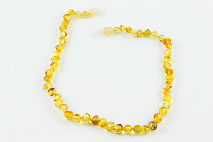 100% CERTIFIED BALTICAMBER Baby Necklace Polished