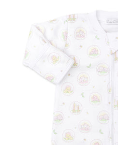 Jungle Kins Zipper Footie, Pink