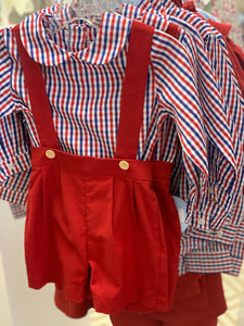 Peter Pan Shirt, Bloomy Plaid