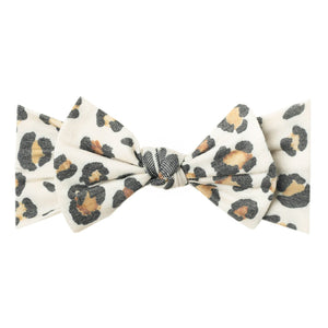 Copper Pearl Knit Headband Bow(prints)