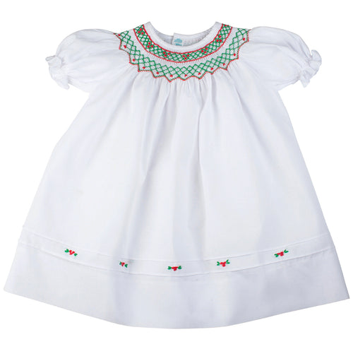 Short Sleeve Holiday Bishop Dress