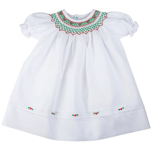 Short Sleeve Holiday Bishop Dress