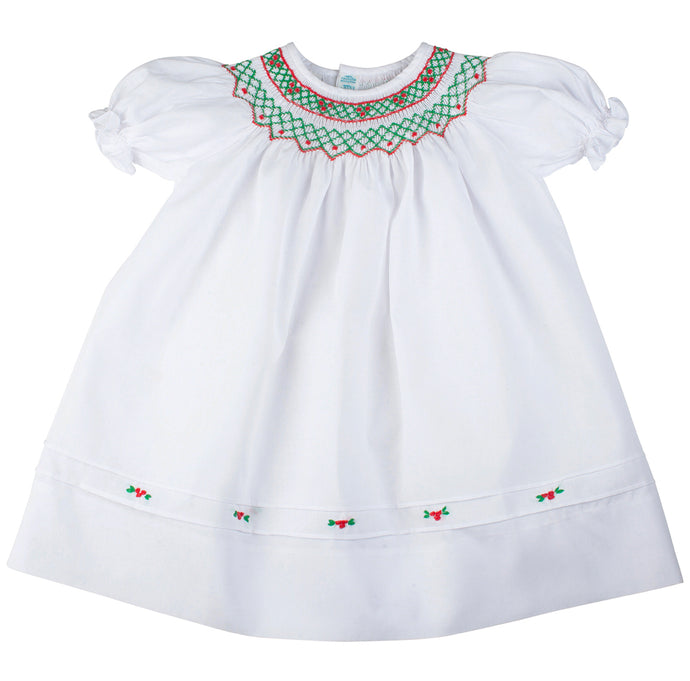 Short Sleeve Holiday Bishop Dress