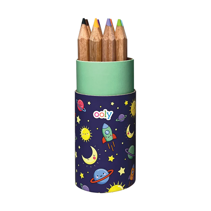draw 'n doodle mini colored pencils and sharpener - set of 12