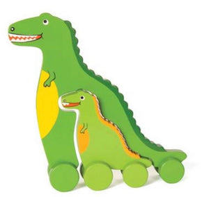 Mommy and baby push toy