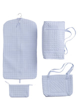 Quilted Luggage-Blue
