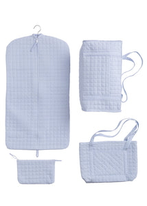 Quilted Luggage-Blue