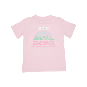 Sir Proper's T-Shirt Due South Palm Beach Pink