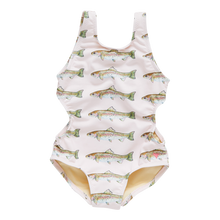 Girls Keller Swim Pink Rainbow Trout