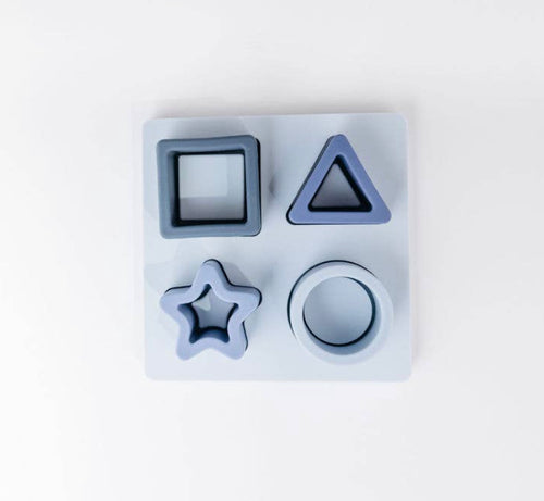 Silicone Shape Sorter, Blue