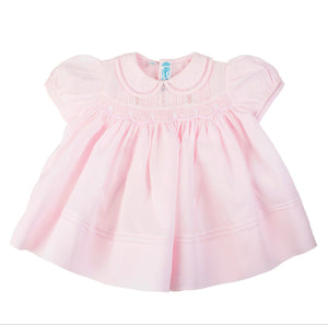 Rosebud Detail Smocked Dress