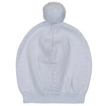 Pom Pom Cable Knit Hat