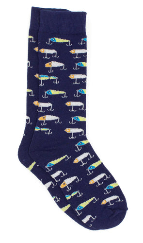 Lucky Duck Sock, Vintage Lures