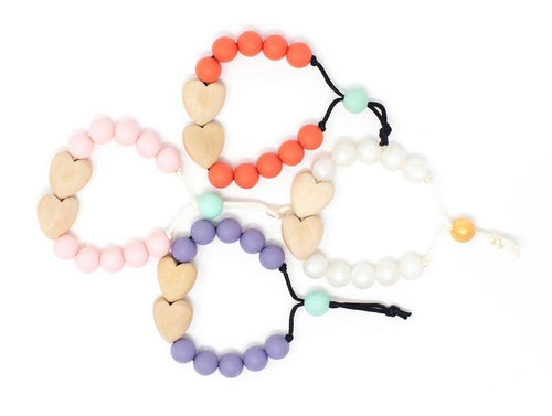 Hearts Hearts Hearts Bracelet - Children's Chewable Jewelry
