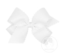 Medium Grosgrain Scalloped Edge Bow(9793)