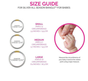 SILVER ALL SEASON BANGLE™ (ASB™) FOR BABIES