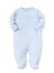 Lt. Blue w/ White Dots Footie