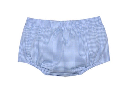 Blue Gingham Bloomer/ Diaper Cover