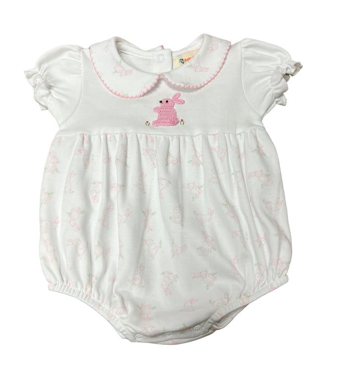 Pink Printed Bunny Bubble