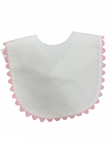 Pique Baby Bib, Pink
