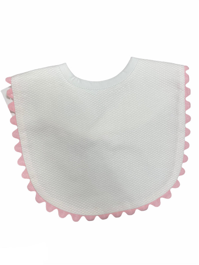 Pique Baby Bib, Pink