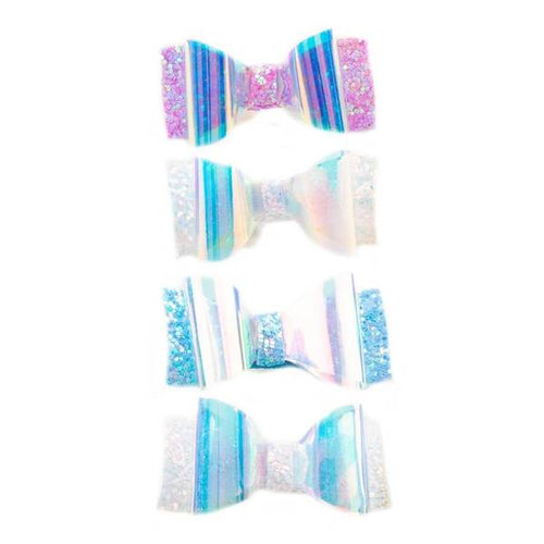 GLOW BOW HAIR CLIPS