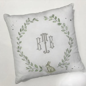 Laurel Wreath with Bunny Pillow