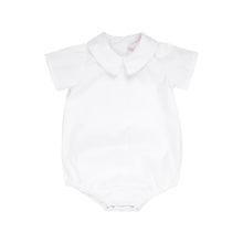 Peter Pan Collar Shirt & Onesie (Short Sleeve Woven) Worth Avenue White