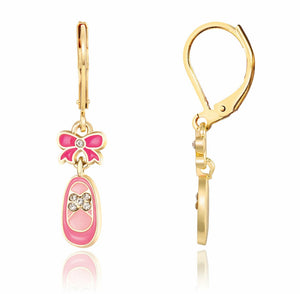 Crystal Ballet Shoe Earrings