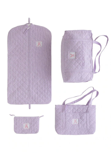 Purple Ballet Quilted Luggage