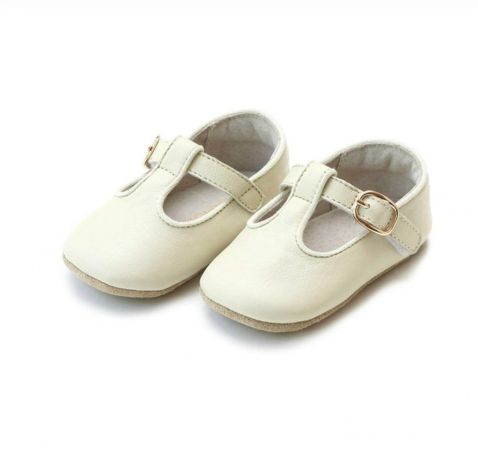 Evie T Bar Crib Mary Jane, Light Beige