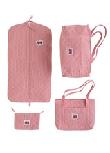 Red Firetruck Quilted Luggage