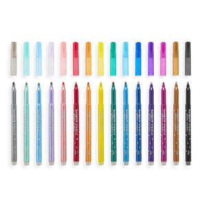 Rainbow Sparkle Glitter Markers
