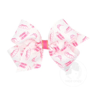 Medium Grosgrain Princess-themed and Dance Printed Girls Hair Bows