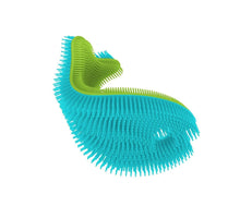 Innobaby Bathin' Smart Silicone Fish Antimicrobial Bath Scrub for Babies and Toddlers, Aqua