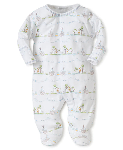 Blue Noah's Print Footie