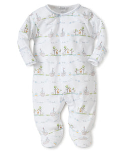 Blue Noah's Print Footie