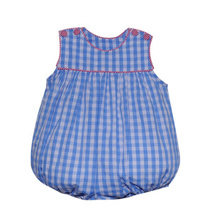 Blue/Red Check Unisex Bubble