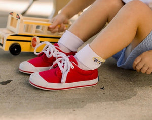 Fold Over Socks - school bus