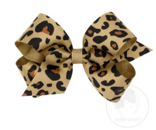 Medium Leopard Print Bow