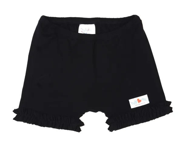 Hide-ees w/ Ruffle, Black