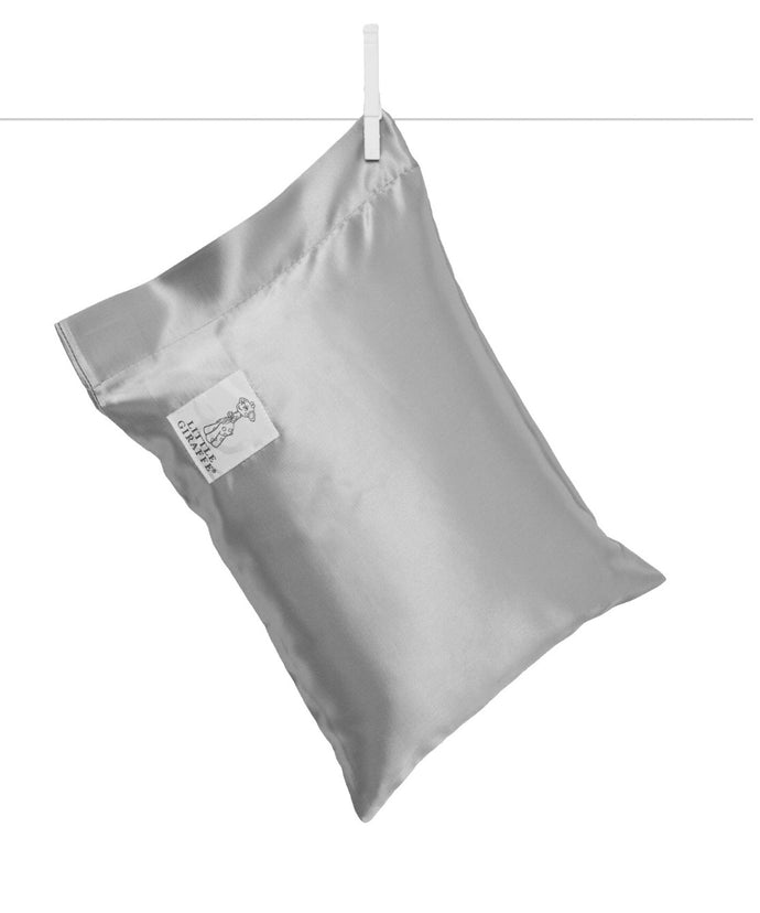 Satin Nap Pillow, Silver
