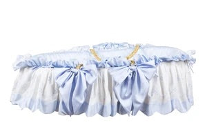 The Proper Peony Blue Moses Basket