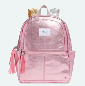 Pink/Silver Metallic Backpack Kane Travel