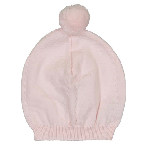 Pom Pom Cable Knit Hat