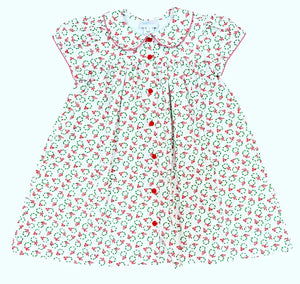 Wynne Dress Wreaths with Red Buttons