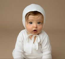 Classic Knit Bonnet, Ivory