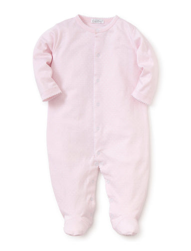 Lt. Pink w/ White Dots Footie