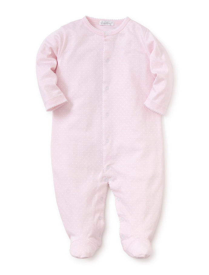 Lt. Pink w/ White Dots Footie